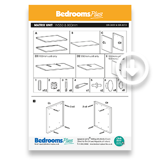 Relax Matrix Storage Unit Installation Guide - Bedrooms Plus