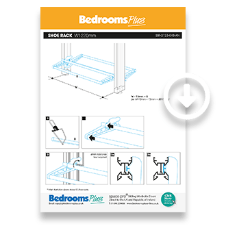 Relax Shoe Rack Installation Guide - Bedrooms Plus